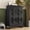 Black, variant on Holliwill 6 Drawer Dresser for Bedroom, Fluted Dresser Chest of Drawers for Living Room, Hallway, Gray