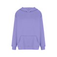 thumbnail image 5 of YDDIAN Womens Oversized Sweatshirt Cute Long Sleeve Plain Hoodie Drawstring Winter Y2k Crew Neck Tops Fleece Sweatshirts with Pockets Purple Pink XL, 5 of 5