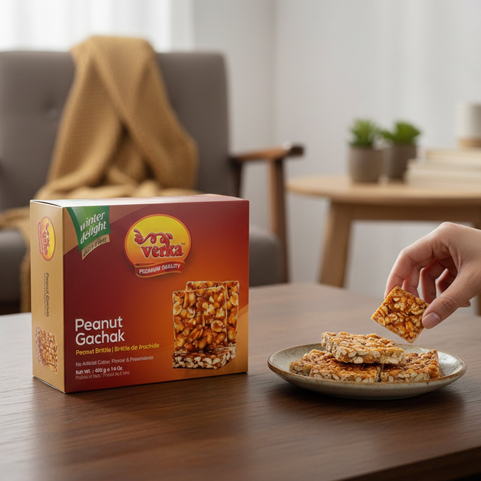 Verka Peanut Gachak, 400g, Indian Peanut Brittle - Walmart.ca