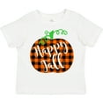 thumbnail image 3 of Inktastic Happy Fall Plaid Pumpkin Boys or Girls Toddler T-Shirt, 3 of 5