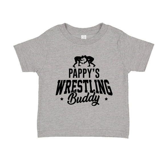 Pappy's Wrestling Buddy Toddler T-Shirt 2T Athletic Heather
