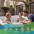thumbnail image 4 of Lifesmart LS450DX™ 7-Person 22-Jet Plug & Play Outdoor Spa, Arctic White/Espresso Brown, 4 of 23