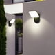thumbnail image 4 of Aplique LED de pared para interior y exterior de 12 W, Huat Downlight, moderno aplique LED impermeable IP65, aplique de aluminio para salón, escalera, pasillo y jardín (negro/blanco natural), 4 of 5