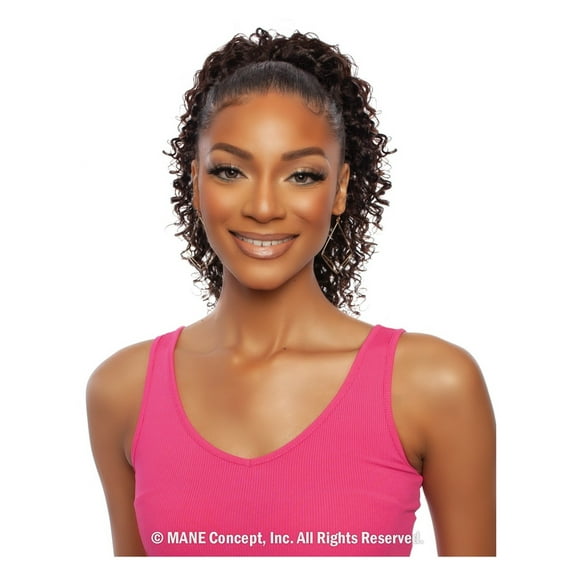 Pristine Brazilian Virgin Remy 100% Human Hair PRPE02 DEEP CURLY Drawstring Ponytail 16" (NATURAL)