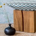 thumbnail image 3 of Blue Fluffy Throw Pillow Cushion Cover, Ocean Inspired Image with Sharp Zig Zag Chevron Image, Decorative Square Accent Pillow Case, 18" x 18", Pale Blue Dark Blue, by Ambesonne, 3 of 5