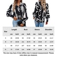 thumbnail image 2 of Camisa Superior Blusas femeninas Tops Casual Impreso Elegante Cómodo Turndown Collar Streetwear Traje Cgtredaw Negro L para Mujer, 2 of 7