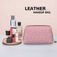 thumbnail image 4 of Donut crumbs Makeup Bag, Leather Waterproof Travel Toiletry Bag, Large Capacity Cosmetic Bag Make up Bags Organizer fro Travel Size Toiletries Women Girls, 4 of 4
