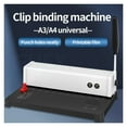 thumbnail image 3 of Manual Spiral Binding Machine 10 Hole Metal Paper Book File Punching And BindingOffice Binding Machine Iron Ring Book Binding ,Pinpoint Punching, 3 of 7