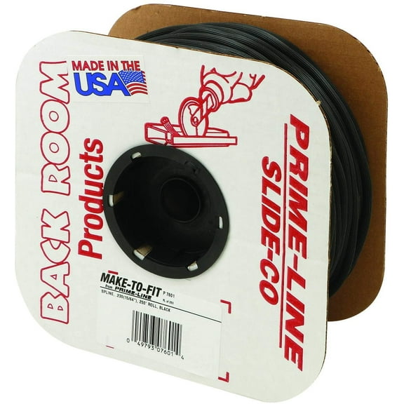 Prime-Line Products P 7601 Screen Retainer Spline, .230-in15/64-in, 250-ft Roll, Black