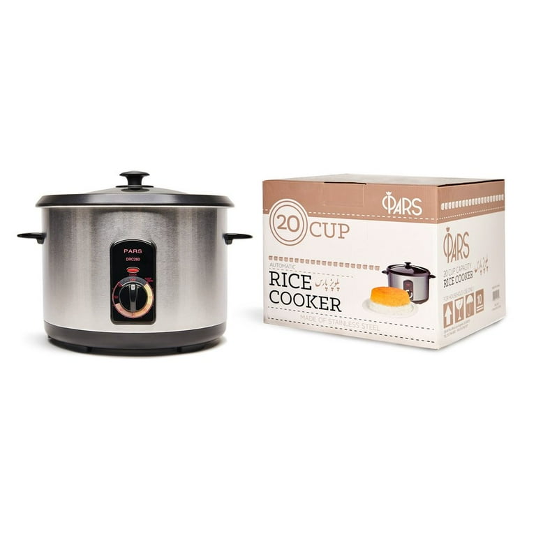 Pars DRC240 Persian 10 Cup Stainless Steel Automatic Steamed Rice