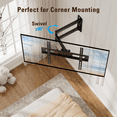 thumbnail image 6 of FitMetal Full Motion TV Wall Mount for 26-65 inch Tvs, Single Stud Corner Mount Bracket with Swivel & Tilt, Holds up to 80 lbs, Max Vesa 400x400mm, 6 of 7