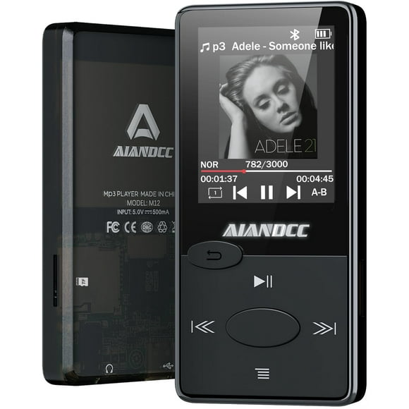 Reproductor MP3 Aiandcc Bluetooth 5.3 HiFi Sound 32 GB con radio FM