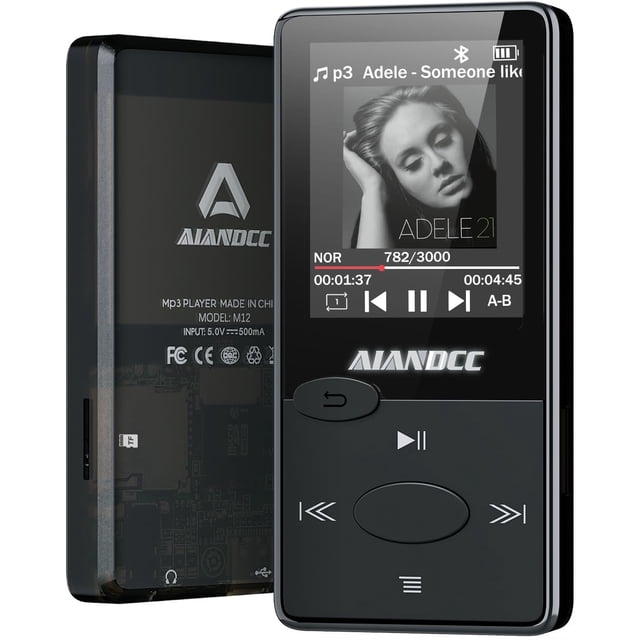 Reproductor MP3 Aiandcc Bluetooth 5.3 HiFi Sound 32 GB con radio FM