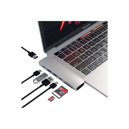 UPC: 0879961006884 | Satechi Aluminum Type-C Pro Hub Adapter – Docking station – USB-C / Thunderbolt 3 – HDMI