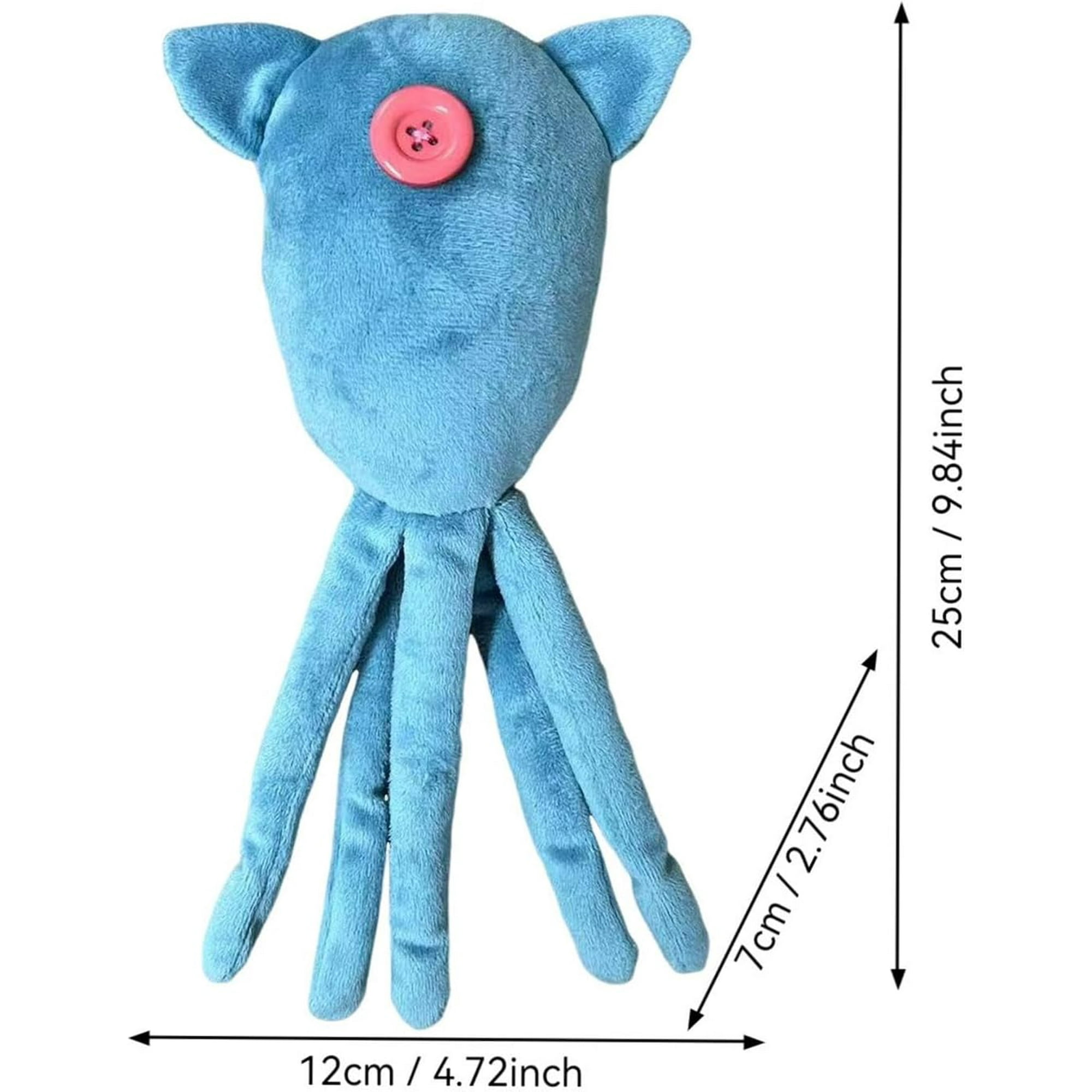 Coralines Squid Plush Doll,Blue Squid Plush Toy,Stuffed Octopus