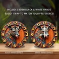 thumbnail image 2 of Colorful 2D Animal Wall Clock Decoration Art 10-Inch Silent Wooden Wall Clock, Battery Operated (AA Batteries Not Included), Artistic Home Decor, 2 of 7