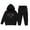 Black, variant on LIUJUNSHOP Girls Long Sleeve Hoodie and Pants Set Soft Warm Pullover Sweat Suit for Toddler Kids Playful Outfits Cozy Two Piece Comfy Black 1-2 Years