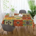 thumbnail image 6 of GZHJMY Mexican Talavera Square Tablecloth, Waterproof Stain Wrinkle Resistant Washable Polyester Table Cover for Picnic Dinner Holiday Kitchen Party Decor, 60 x 60 in Home Decor, 6 of 7