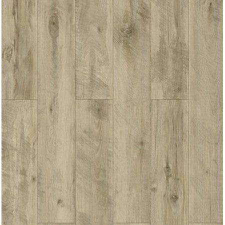 Dekorman Take Home Sample SPC Click-Locking Flooring #FS702 - Ash Oak, 60in L x 9in W per plank, 5mm Thickness + 2mm IXPE Foam back padding. Sample Size: 9in W x 10 in (Best Padding For Laminate Flooring)