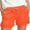 Orange, variant on Ladies Shorts Womens Summer Cotton Linen Shorts for Women Elastic High Waist with Pockets Dark Blue XXL