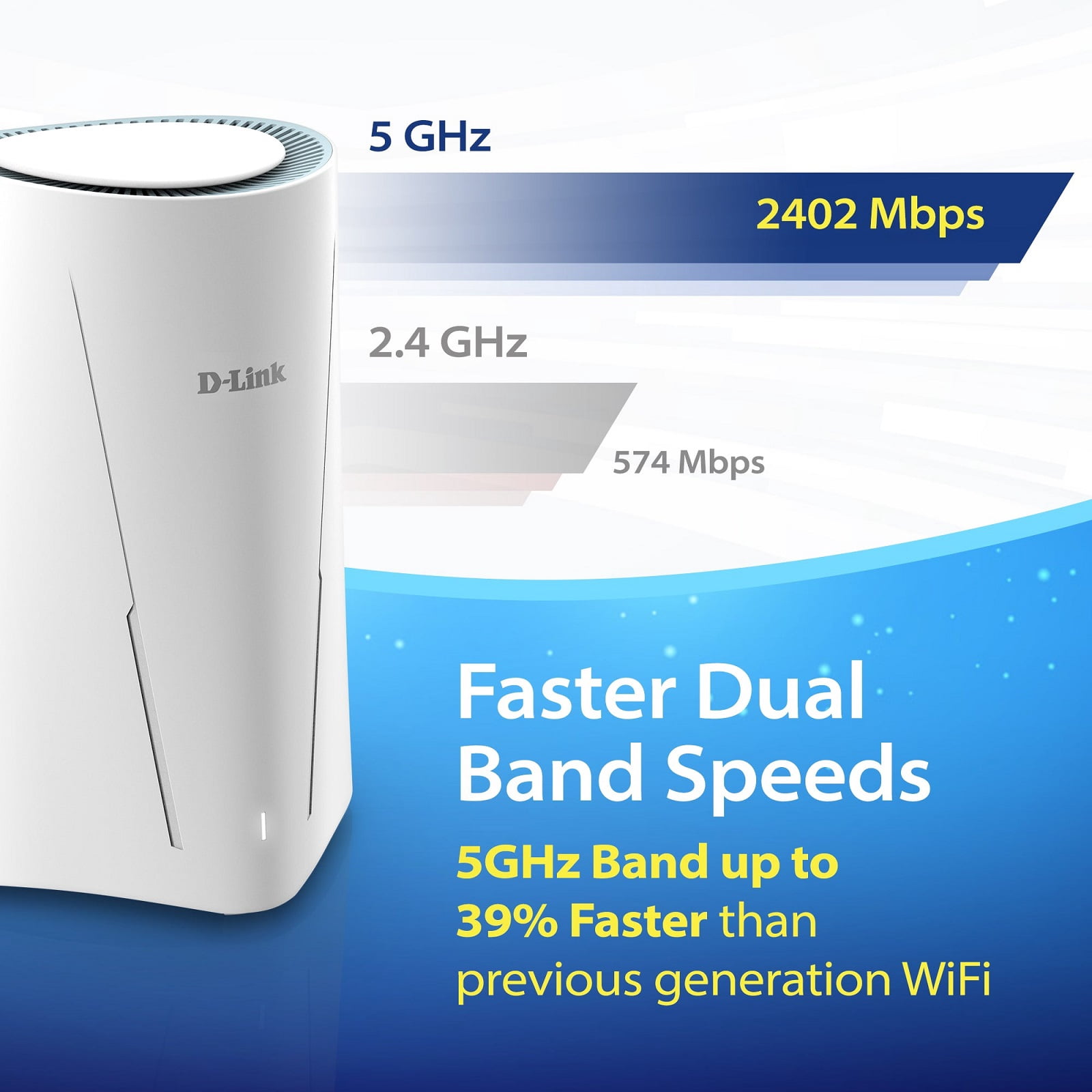 D-Link G530 Wi-Fi 6 IEEE 802.11 a/b/g/n/ac/ax 1 SIM Ethernet, Cellular Modem/Wireless Router