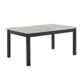 thumbnail image 2 of New Classic Celeste 5-Piece Wood Rectangle Dining Table Set in Gray, 2 of 10