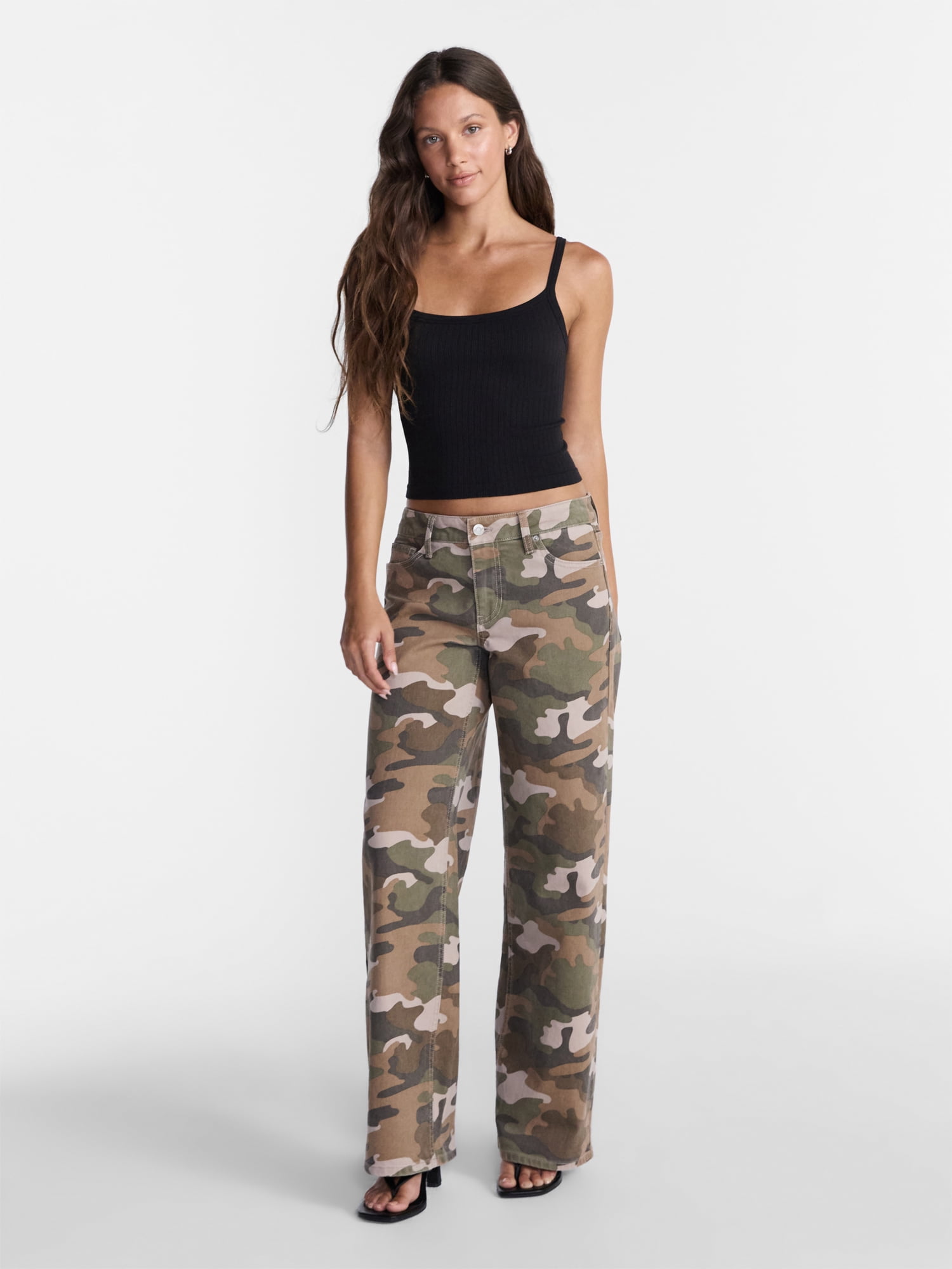 No Boundaries Mid Rise Baggy Jeans, 29", 31", 33" Inseams, Women's Sizes 00-24W