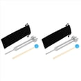 thumbnail image 1 of 2X Diapadores de AleacióN de Aluminio, 111 Hz DiapasóN con Martillos para Pruebas del Nervioso Terapia de CuracióN de Sonido, Plata, 1 of 5
