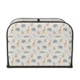 thumbnail image 2 of Uemuo African Animals Print Toaster Cover 4 Slice, Small Kitchen Appliance Covers, Toaster Oven Cover with Loop, Bread Machine Cover Dust Cover Protection, 2 of 7