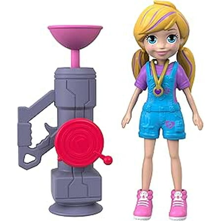 Polly Pocket Active Pose Doll, Zipline Polly