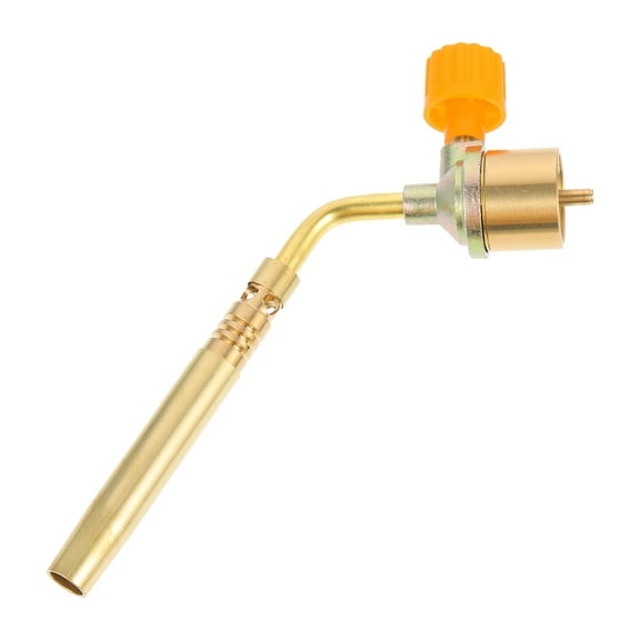 LOLIPPYY Golden Metal Propane Torch for Outdoor Weeding  Durable Zinc Alloy for Home Use