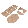thumbnail image 2 of Plantilla acrílica para paquete de tarjetas de 7 piezas, distancia de corte precisa, diseño transparente y claro, plantilla acrílica DIY para regalos, 2 of 14