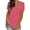 #1 Pink, variant on TEMOFON Womens T Shirts Summer Short Sleeve Blouses Comfy Fashion V Neck Tops Trendy Loose Tshirts for Women