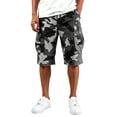 thumbnail image 5 of VV AVEORS Baggy Cargo Shorts For Men Camo Relaxed Fit Drawstring Waist Hiking Shorts Lightweight Work Bermuda Shorts Multi Pockets Black 4XL, 5 of 6