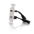 thumbnail image 2 of C2g Hdmi And Usb Pass-through Decora Style Wall Plate - White, 2 of 2