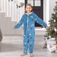 thumbnail image 6 of Sunglasses Shark Palm Tree One Piece Pajamas Soft Jumpsuit Cozy Sleep and Play Romper Zipper and Pockets 7T-8T, 6 of 8