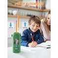 thumbnail image 2 of Electric Pencil Sharpener, Fully Automatic Pencil Sharpener for Classroom, Robot Sharpeners for 7-11.5mm No.2/Jumbo/Colored Pencils, Auto in & Out, Rechargeable & Cordess, Hands-Free, PSX5,Green, 2 of 12