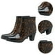 thumbnail image 2 of 1 par de zapatos de lluvia de tacón alto con cremallera lateral a la moda, botas de lluvia cortas antideslizantes, 2 of 5