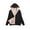 Black, variant on LEAVINGSUO Sweatshirt for Women Long Sleeve,Women's Long Hoodies Tunic Winter Warm Fleece Lined Zip Up Hooded Sweatshirt Jacket Coat