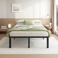 thumbnail image 7 of FSCHOS 18 inch Queen Size Metal Bed Frame, Heavy Duty Metal Platform with Ample Storage Space, Sturdy Construction, No Box Spring Needed, 7 of 7