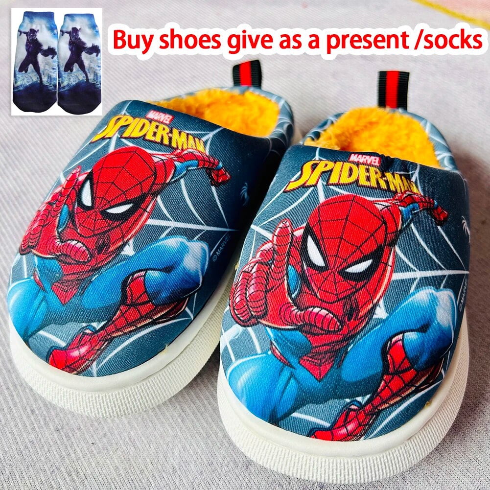 Chaussons Doux Et Chauds Pour Enfants Avec Nœud - Rose Ou Bleu, Doublure Molletonnée Confortable