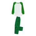 thumbnail image 4 of Pijamas NavideñOs Para La Familia Blusa De Letra Impresa Y Pijama De PantalóN A Cuadros Verdes ; Mamá S, 4 of 4