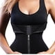 thumbnail image 3 of Mujer Entrenador De Cintura Corsé Cremallera Gancho Fajas Doble Control Body Shaper Barriga Cintura Cincher-XL-Negro, 3 of 5