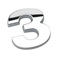 thumbnail image 1 of HEVIRGO Number Letter Self-adhesive Auto Sticker Car Badge Decals Emblem Decoration, 1 of 10