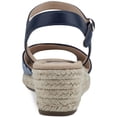 thumbnail image 3 of Charter Club Womens Luchia Canvas Buckle Wedge Sandals, 3 of 3