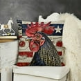thumbnail image 2 of American Flag Decorative Throw Pillow Cover, Patriotic America Farm USA Home Decor Cushion Case for Sofa Couch, 2 of 5