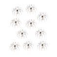 thumbnail image 1 of 10pcs Acero Inoxidable Calamar Plantilla Pulpo Simulación 4.5cm Sunnimix Gancho de pesca de calamar, 1 of 8