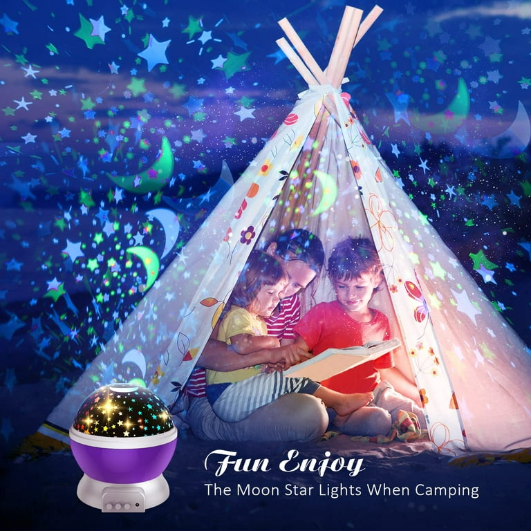 Toys for 2-12 Year Old Girls Wonderful Star Light Projector Toys for 3-10 Year  Old Boys Quiet Rotating Night Lights Gifts for Age 4-9 Girl Bedroom  Birthday Day Christmas Decor Toy (Purple) 
