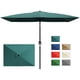 thumbnail image 1 of QinaQin Sombrilla rectangular para patio de 10 x 6.5 pies, con manivela, botón de inclinación y 6 varillas resistentes, ideal para jardín, deck o césped, 1 of 7