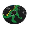 thumbnail image 1 of Disketp Space Dino Cartoon Black Funda Redonda para Taburete, Funda de Cojín para Silla de Bar Suave y Elástica-13 inch, 1 of 7